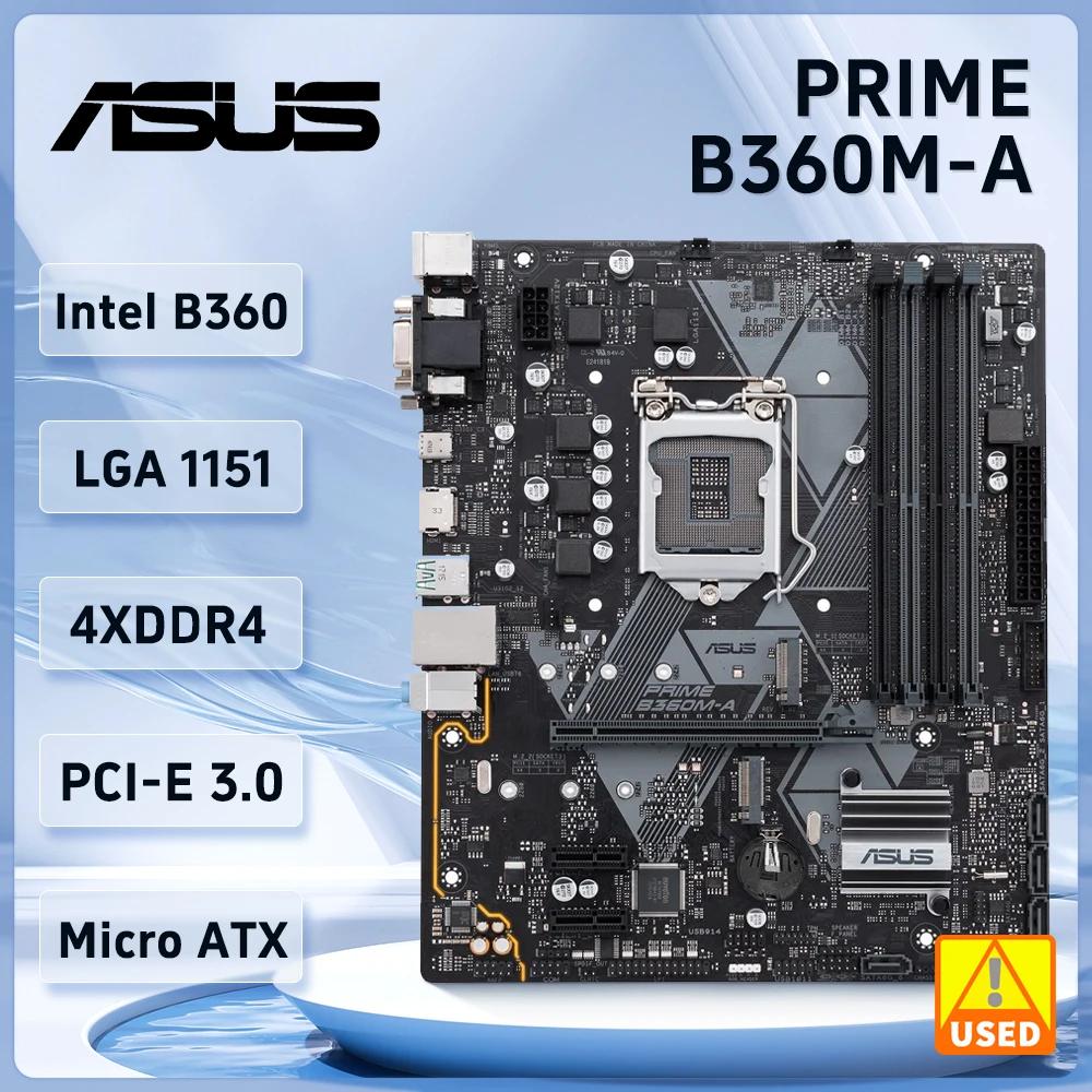 ASUS PRIME B360M-A 1151 , 4  DDR4 LGA 1151 PCI-E 3.0, 2  M.2 USB3.1 HDMI ũ ATX , 8 , 9  ھ i7, i5, i